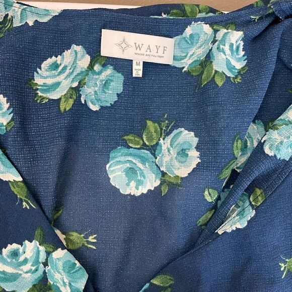 Wayf|Midi|Ruffle|Floral print| Lightweight| V-neck  - Picture 7 of 10